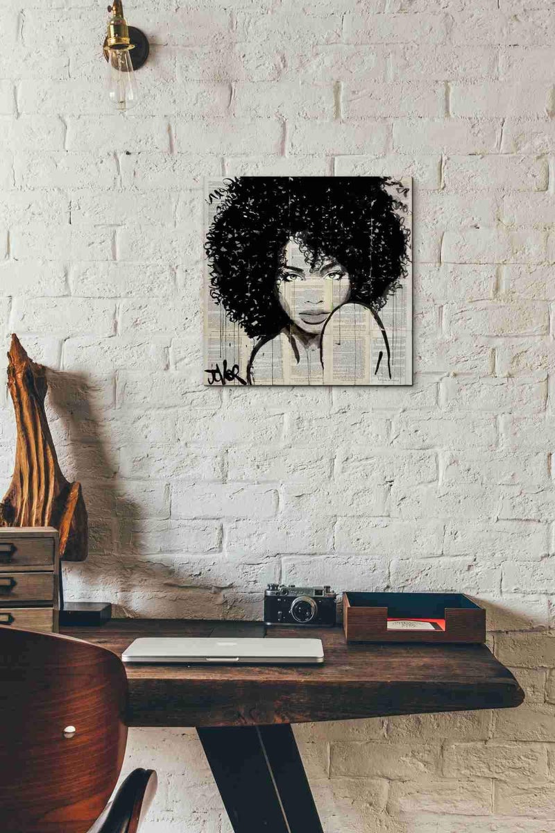 Epic Graffiti 'Angel' by Loui Jover, Canvas Wall Art, 12"x12" - Image 2